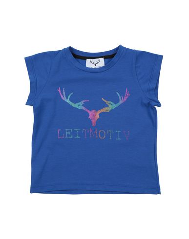 Shop Leitmotiv Toddler Girl T-shirt Bright Blue Size 6 Cotton, Elastane