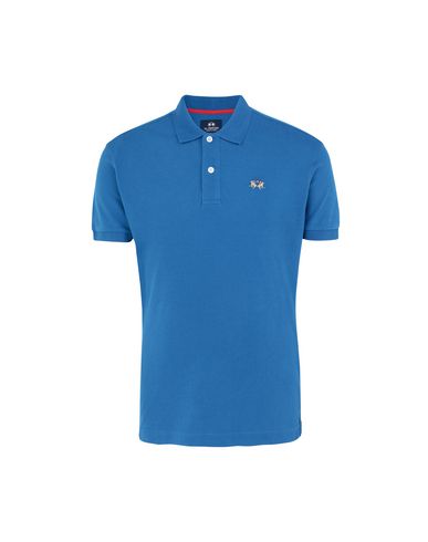 La Martina Polo Shirts In Azure