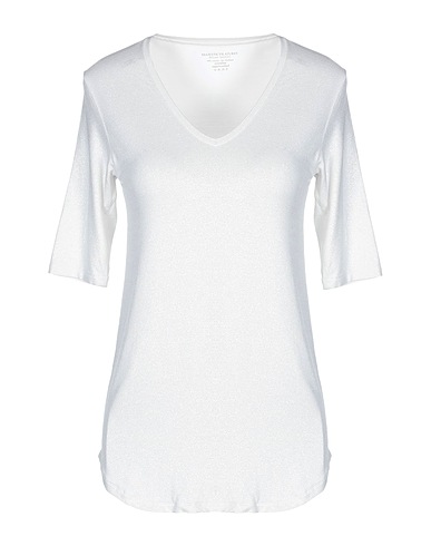 MAJESTIC FILATURES T-shirt White 94% Viscose, 6% Elastane