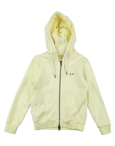 SUN 68 Sweatshirt Pastel yellow 100% Cotton