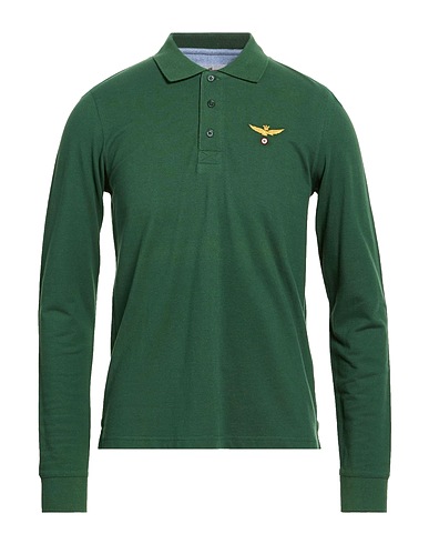 AERONAUTICA MILITARE Polo shirt Green 100% Cotton