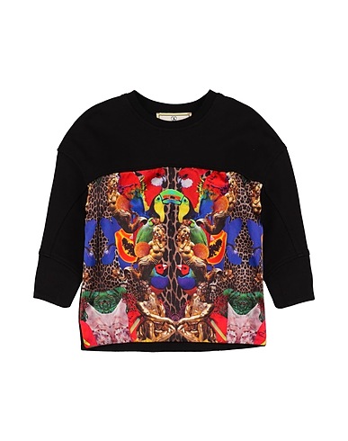 PHILIPP PLEIN Sweatshirt Schwarz 96% Seide, 4% Elastan, Baumwolle