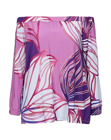 ALPHA STUDIO Top spalle scoperte Malva 95% Viscosa, 5% Elastan