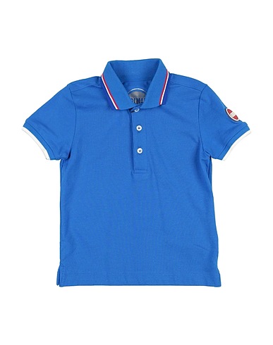 COLMAR Polo shirt Bright blue 95% Cotton, 5% Elastane