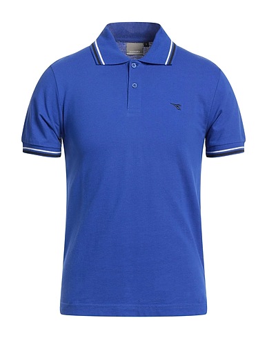 DIADORA Polo shirt Bright blue 100% Cotton