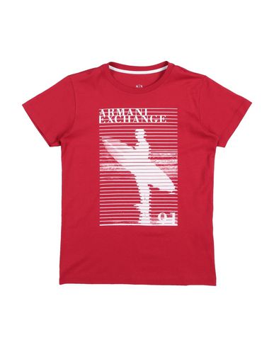 armani exchange red t shirt
