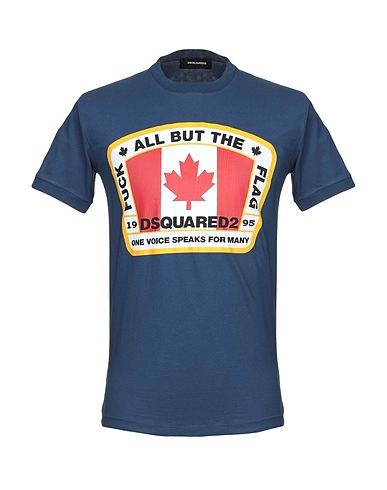 DSQUARED2 T-shirt Midnight blue 100% Cotton