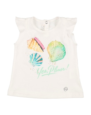 BYBLOS T-shirt White 95% Polyester, 5% Elastane