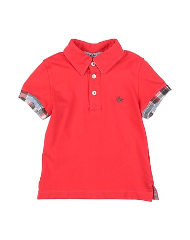 BYBLOS Polo shirt Red 94% Cotton, 6% Elastane