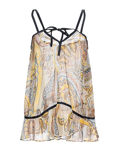 SCEE by TWINSET Top Beige 100% Polyester