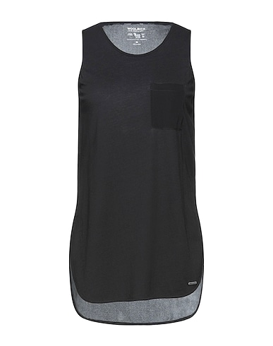 WOOLRICH Silk top Black 100% Silk, Cotton, Modal