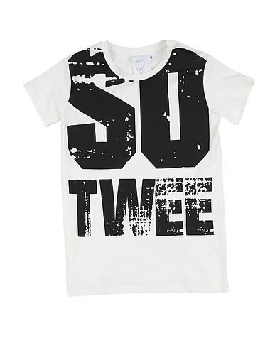 SO TWEE by MISS GRANT T-shirt White 95% Cotton, 5% Elastane