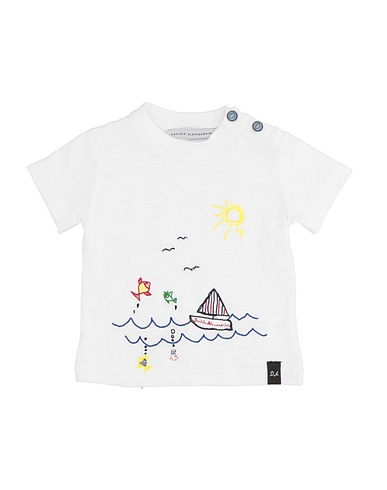DANIELE ALESSANDRINI T-shirt White 90% Cotton, 10% Elastane
