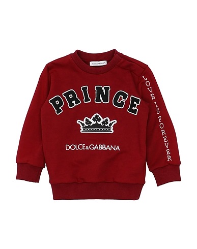 DOLCE&GABBANA Sweatshirt Burgundy 100% Cotton, Polyester, Viscose
