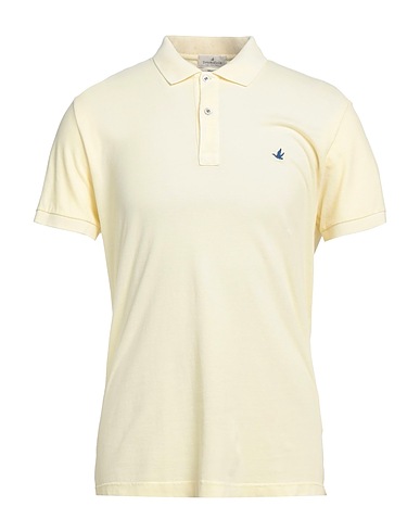 BROOKSFIELD Polo shirt Pastel yellow 100% Cotton
