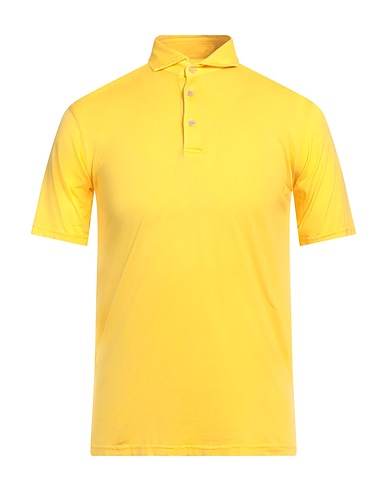 FEDELI Polo shirt Yellow 100% Cotton