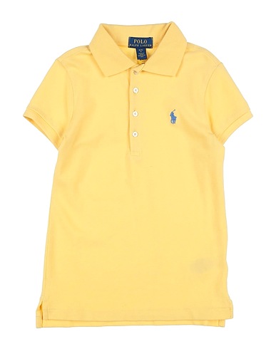 POLO RALPH LAUREN Polo shirt KIDS-SS-POLO-SHRT-TOPS-KNIT-ADIRONDACK-BERRY
 Pastel yellow 98% Cotton, 2% Elastane