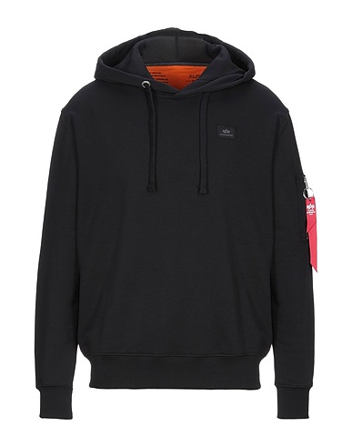 ALPHA INDUSTRIES Hoodie Schwarz 80% Baumwolle, 20% Polyester