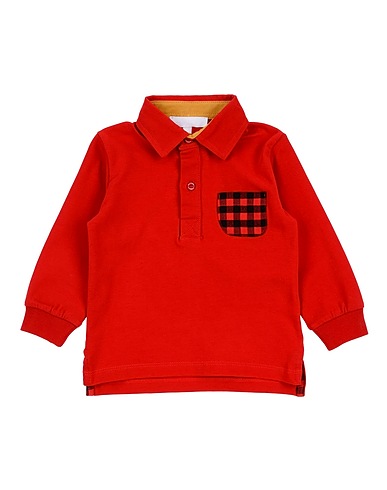 FRANKIE MORELLO Polo shirt Red 95% Cotton, 5% Elastane