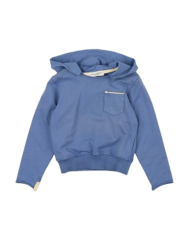 PAOLO PECORA Hooded track jacket  Slate blue 100% Cotton