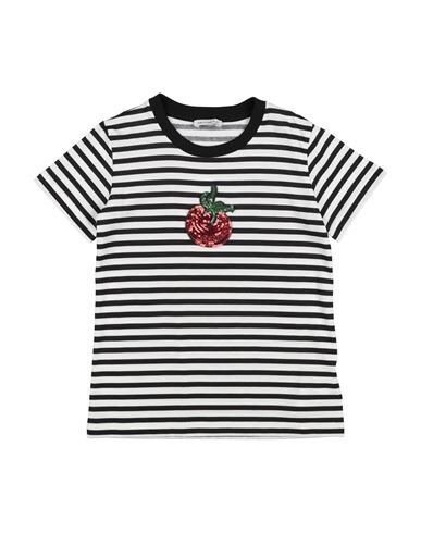 Shop Dolce & Gabbana Toddler Girl T-shirt Black Size 6 Cotton