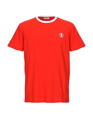 BIKKEMBERGS T-shirt Rust 95% Cotton, 5% Elastane