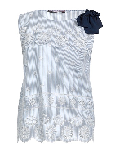 19.70 NINETEEN SEVENTY Top Pastel blue 100% Cotton