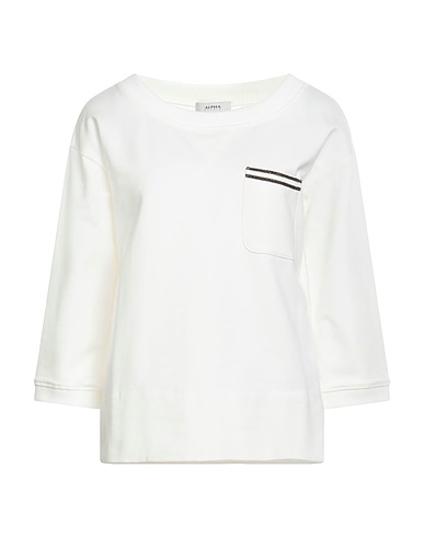 ALPHA STUDIO Sweatshirt Weiß 90% Baumwolle, 10% Elastan