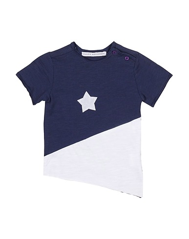 DANIELE ALESSANDRINI T-shirt Navy blue 100% Cotton