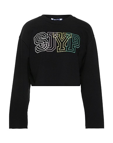 SJYP Sweatshirt Schwarz 100% Baumwolle