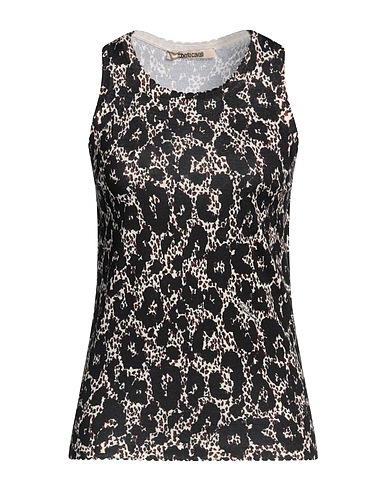 ROBERTO CAVALLI Top Black 37% Wool, 35% Cashmere, 27% Silk, 1% Polyamide