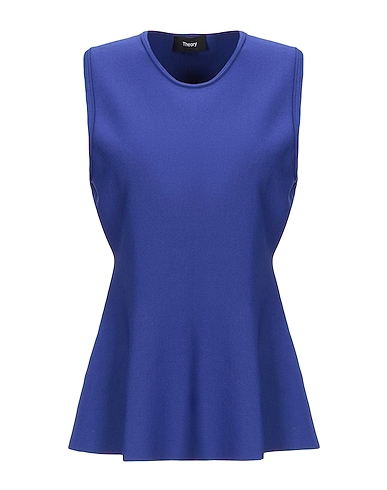 THEORY Top Blue 63% Rayon, 34% Nylon, 3% Elastane