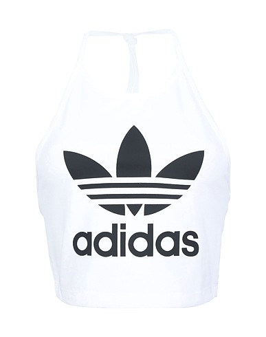 ADIDAS ORIGINALS Top TREFOIL TANK
 Bianco 93% Cotone, 7% Elastan