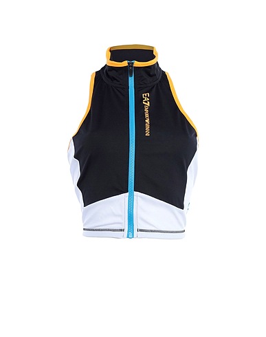 EA7 Top Black 77% Polyamide, 23% Elastane