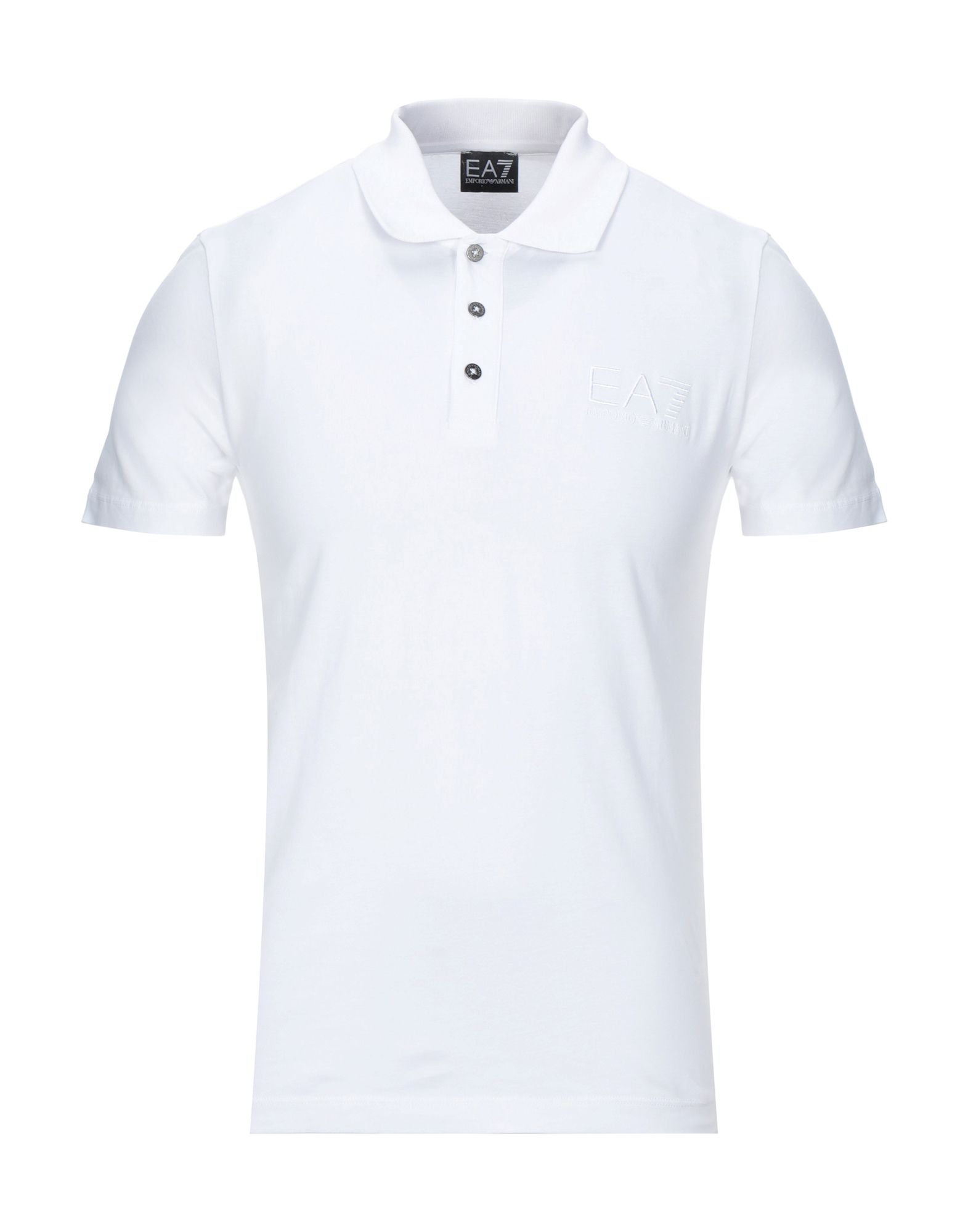 white ea7 polo