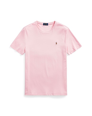 POLO RALPH LAUREN Basic T-Shirt Custom Slim Fit Soft-Touch Tee
 Pink 100% Cotton