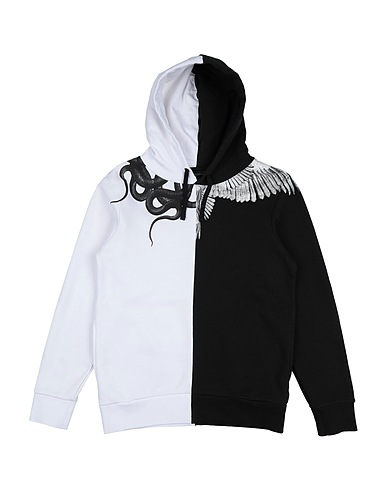 MARCELO BURLON Hooded track jacket  Black 80% Cotton, 20% Polyester