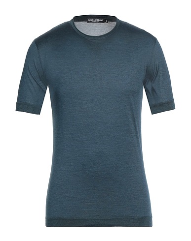 DOLCE&GABBANA Basic T-shirt Navy 100% Silk