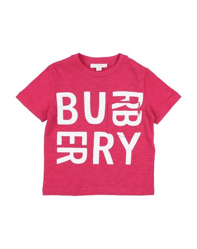 BURBERRY BURBERRY TODDLER GIRL T-SHIRT FUCHSIA SIZE 4 COTTON,12304015SH 1