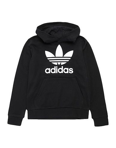 ADIDAS ORIGINALS Sweatshirt TREFOIL HOODIE   Schwarz 70% Baumwolle, 30% Recyceltes Polyester
