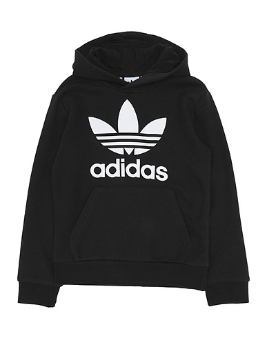 ADIDAS ORIGINALS Sweatshirt TREFOIL HOODIE Black 70% Cotton, 30% Recycled polyester