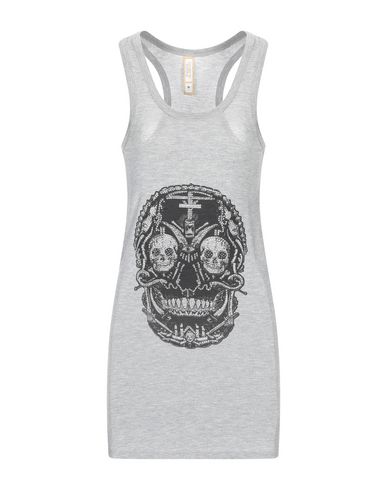 Met Jeans Tank Tops In Grey