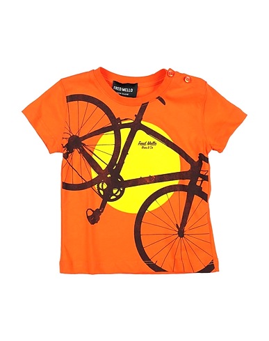 FRED MELLO T-shirt Orange 50% Cotton, 50% Polyester