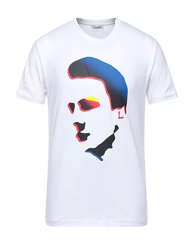 BIKKEMBERGS T-shirt White 96% Cotton, 4% Elastane