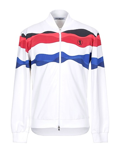BIKKEMBERGS Sweatshirt White 64% Polyamide, 32% Cotton, 4% Elastane
