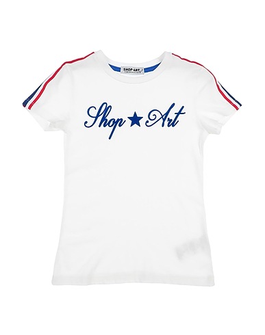 SHOPART T-shirt White 100% Cotton