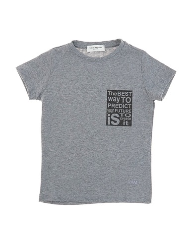 PAOLO PECORA T-shirt Grey 100% Cotton