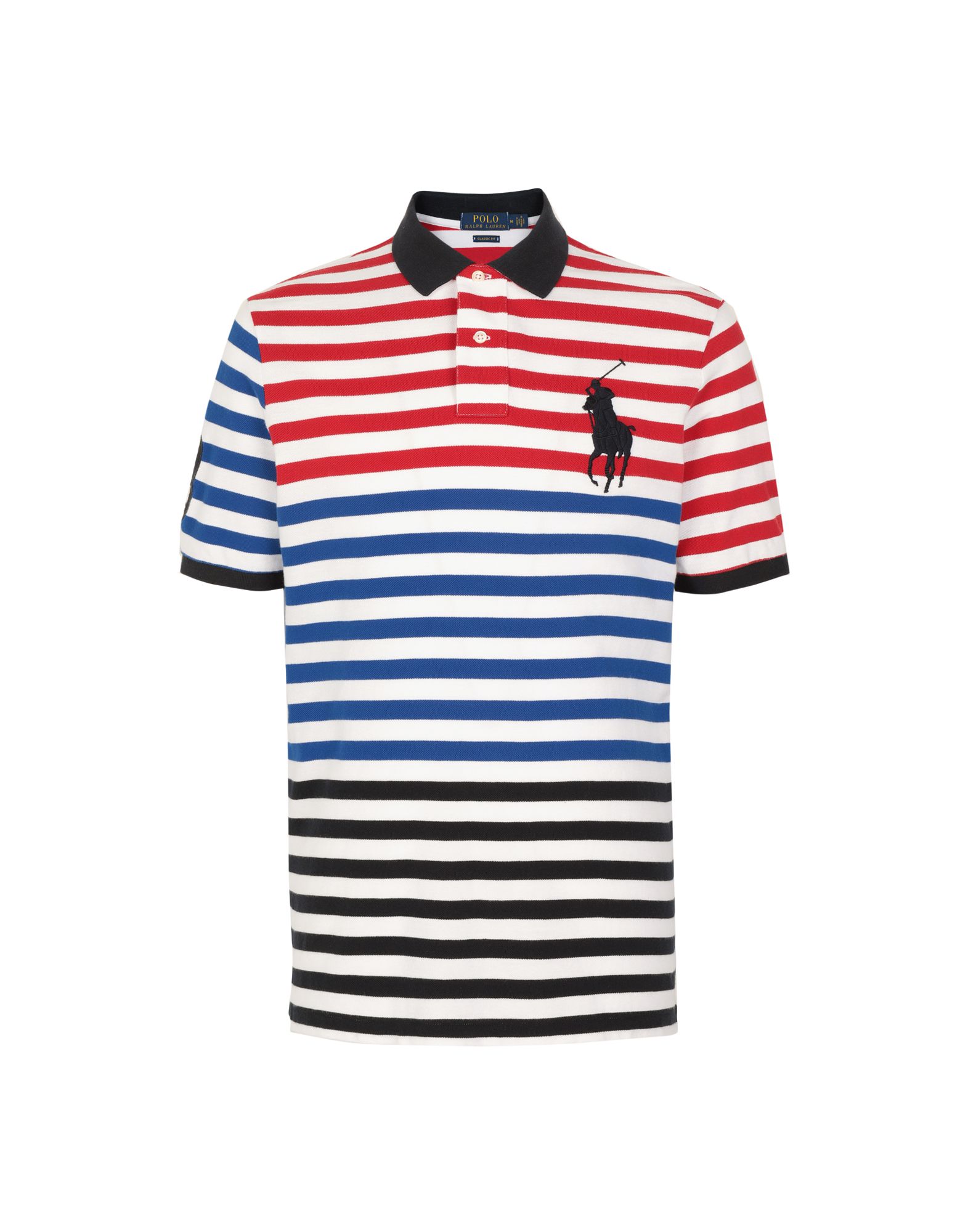 polo ralph lauren stripe mesh polo shirt