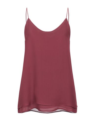 Soallure Tops In Maroon