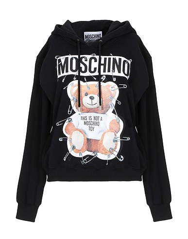 MOSCHINO Felpa Nero 100% Cotone